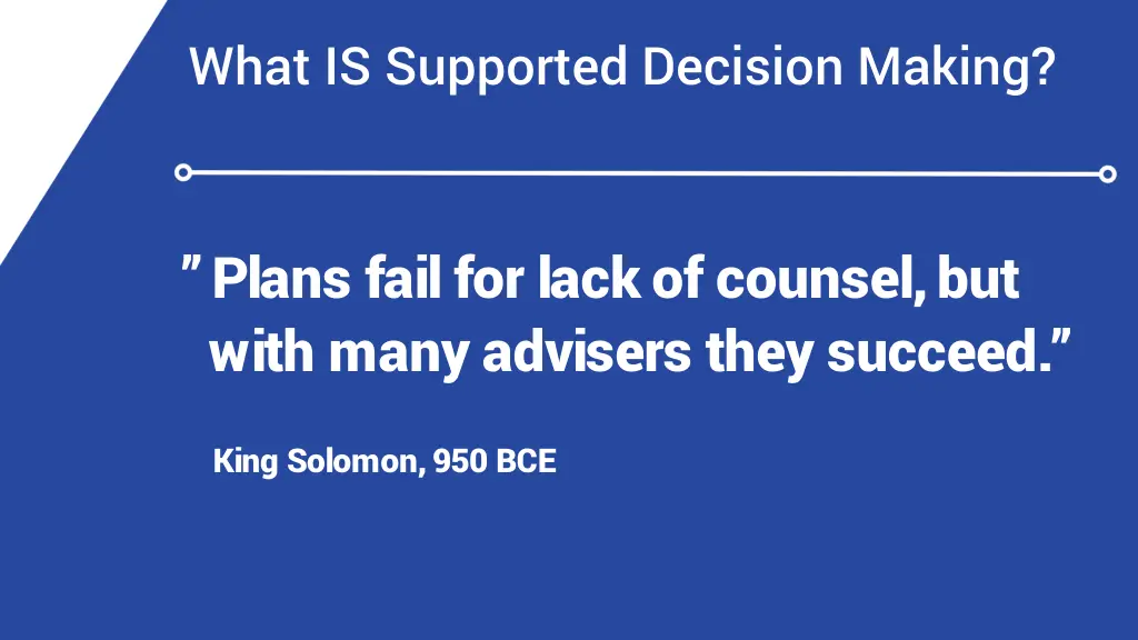 what is supported decision making