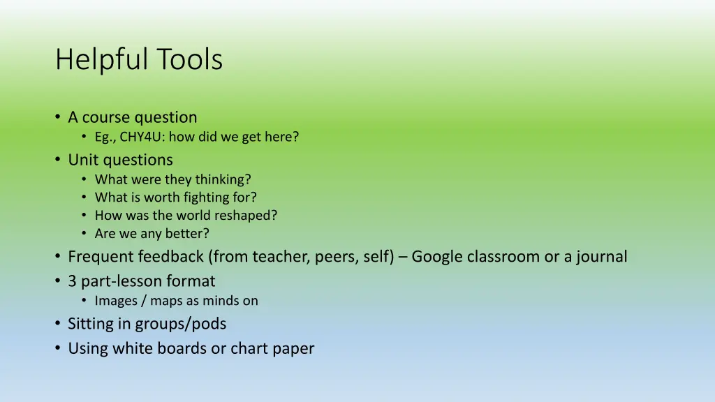 helpful tools