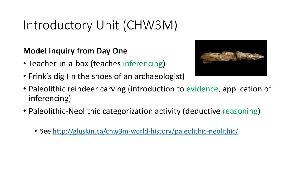 introductory unit chw3m