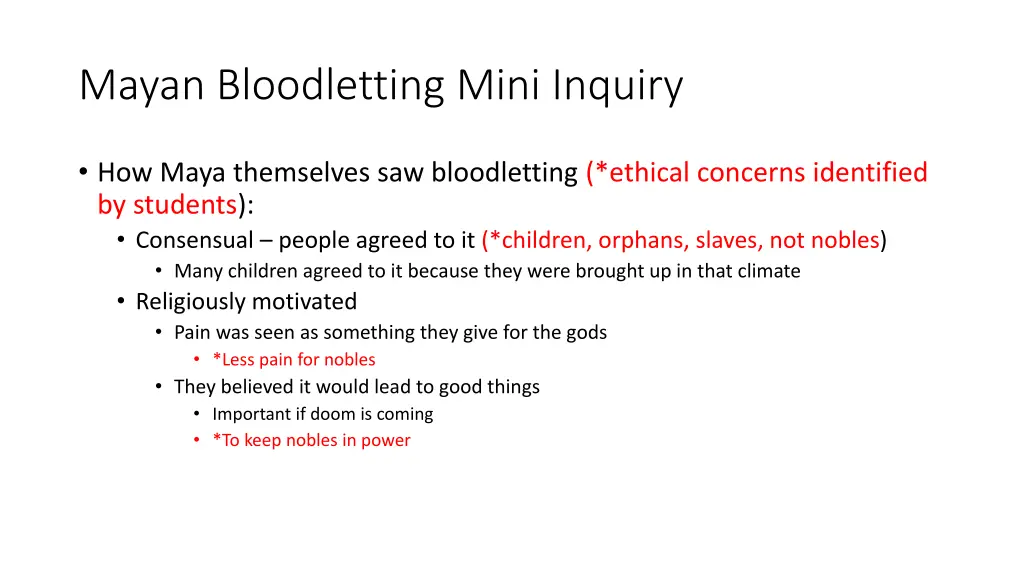 mayan bloodletting mini inquiry