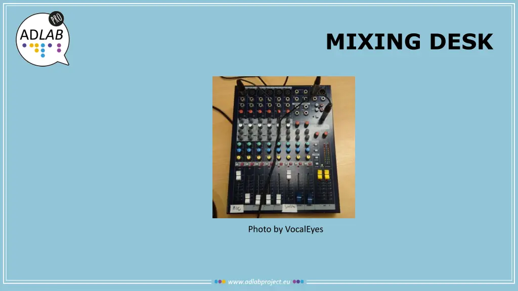 mixing desk