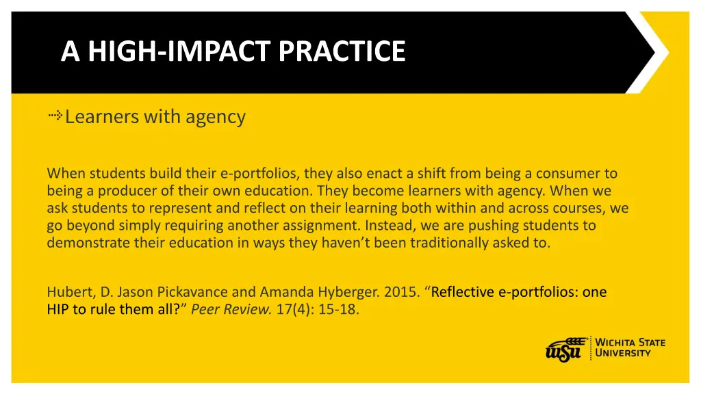a high impact practice