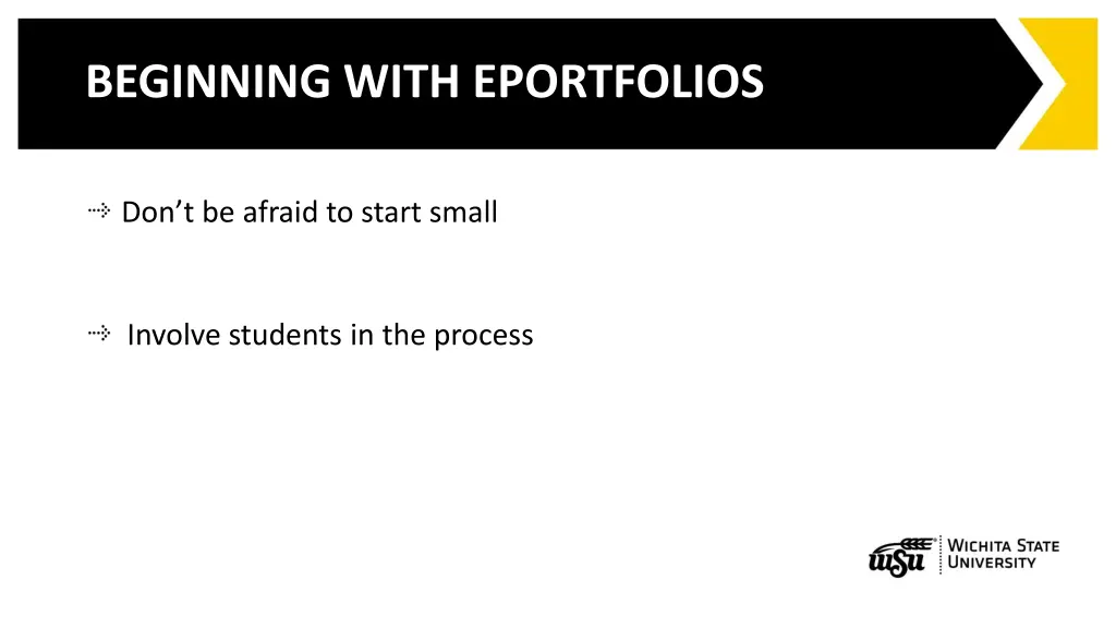 beginning with eportfolios