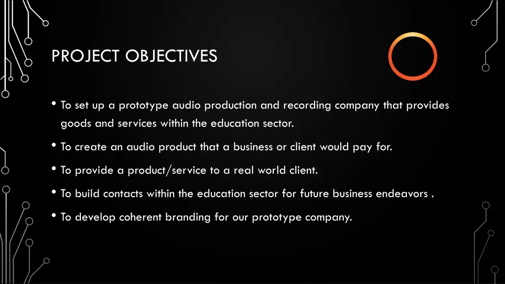 project objectives