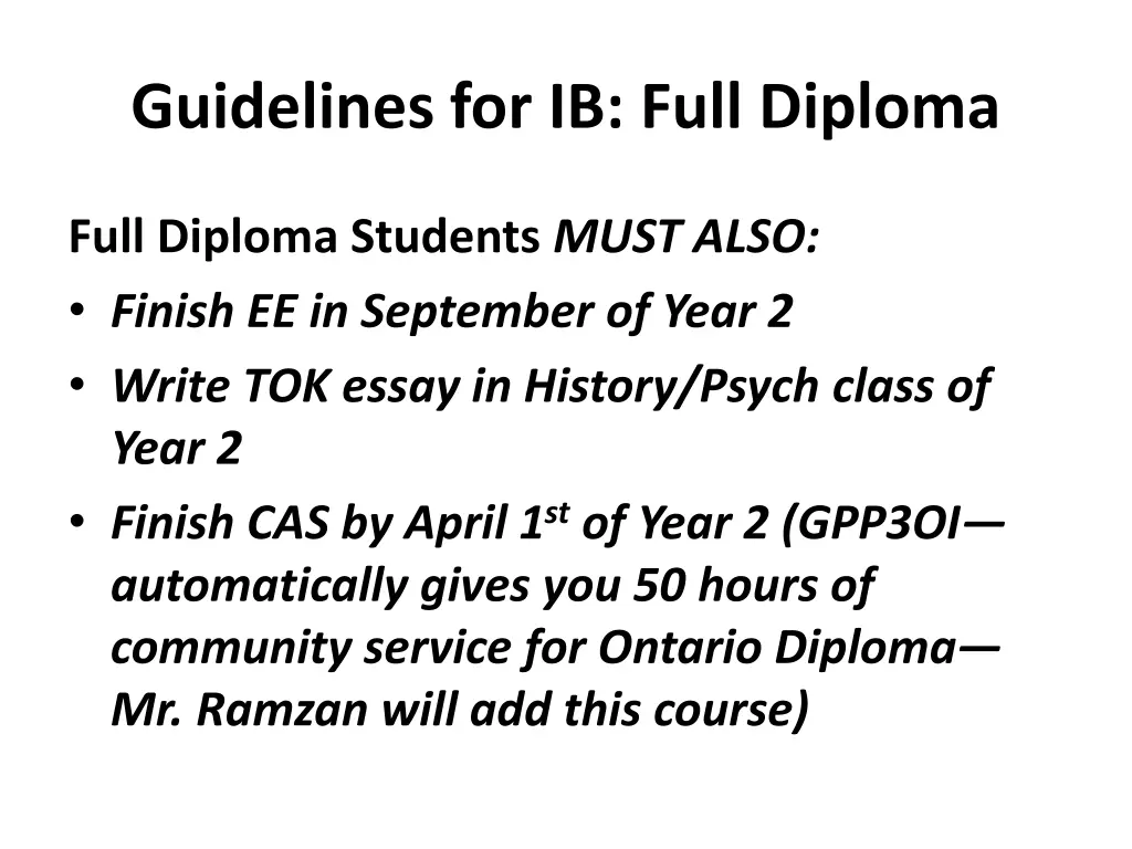 guidelines for ib full diploma