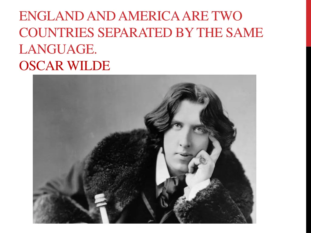 england and america are two countries separated