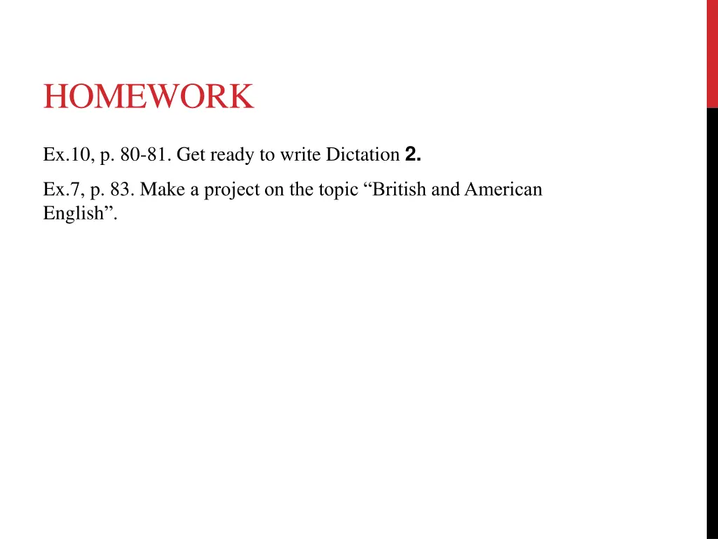 homework
