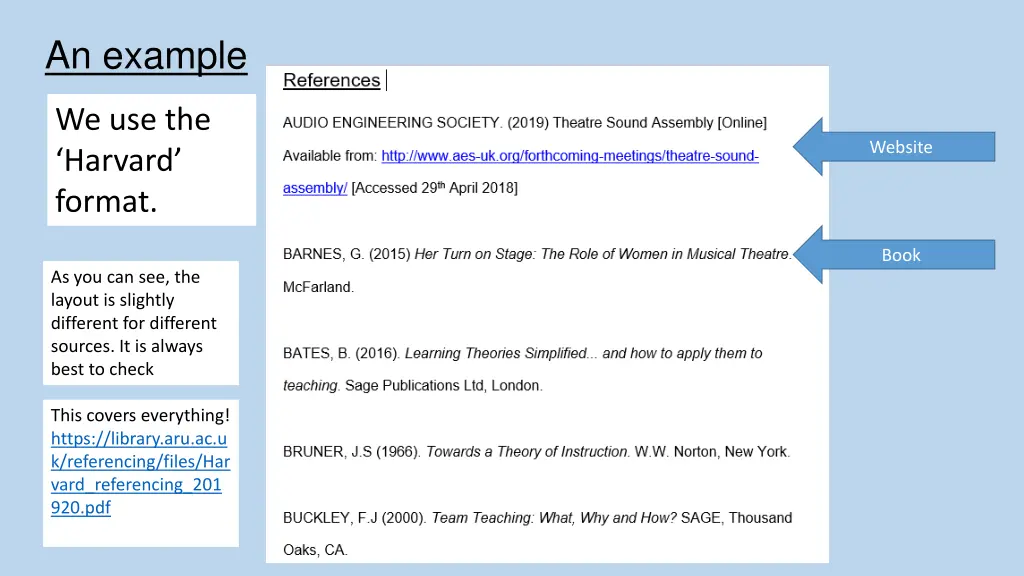 an example