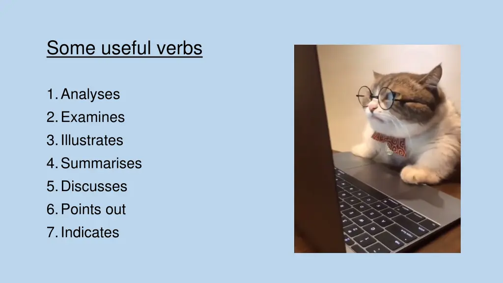 some useful verbs