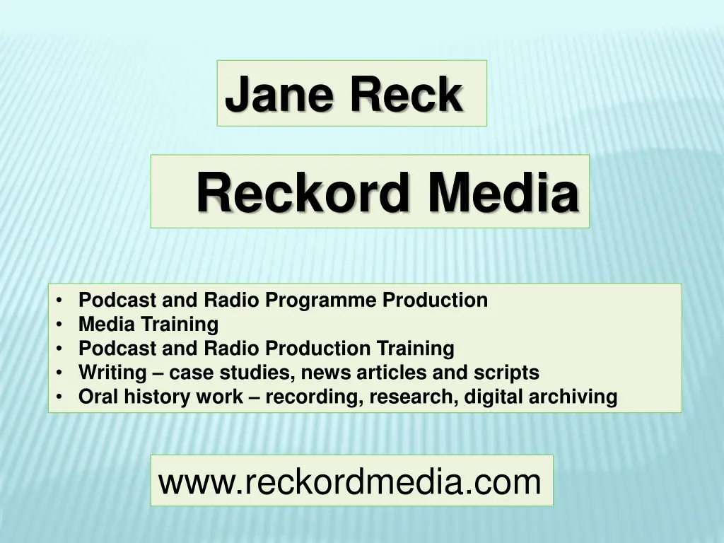 jane reck