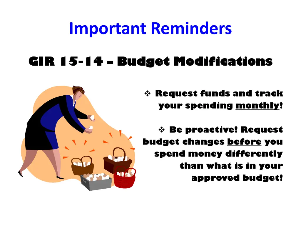 important reminders 2