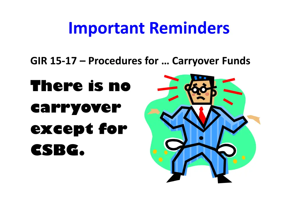important reminders 3