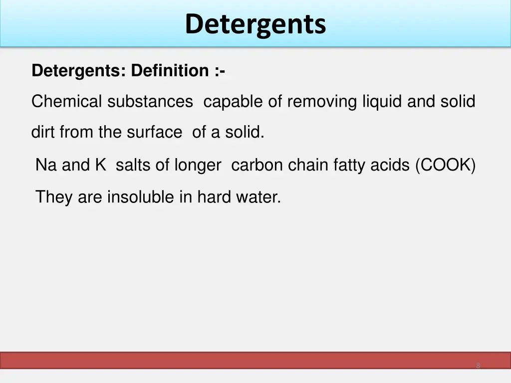 detergents