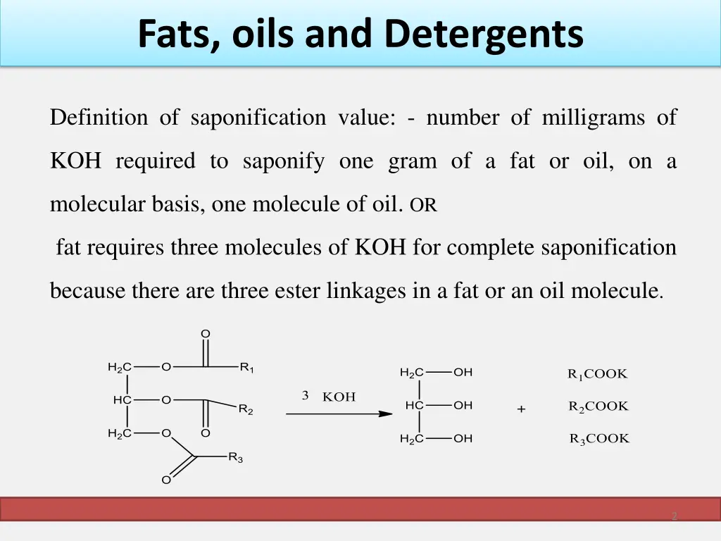 fats oils and detergents