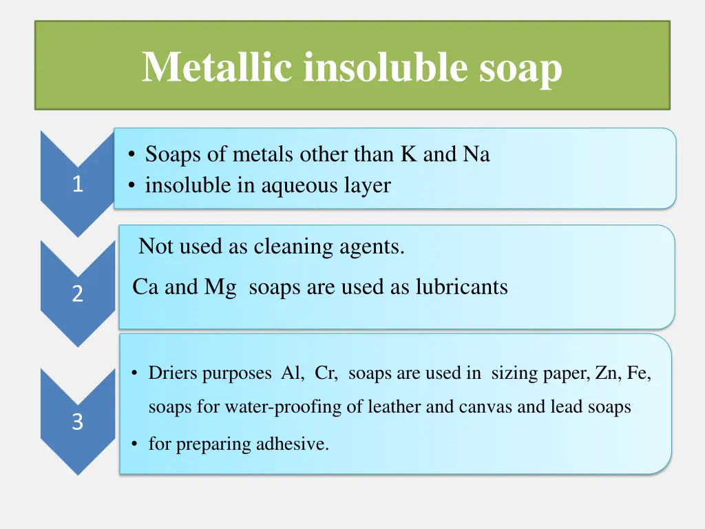 metallic insoluble soap 1