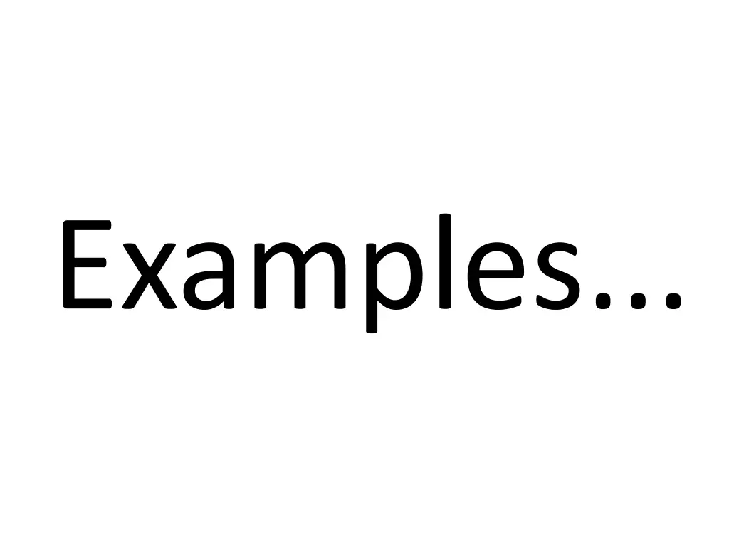 examples