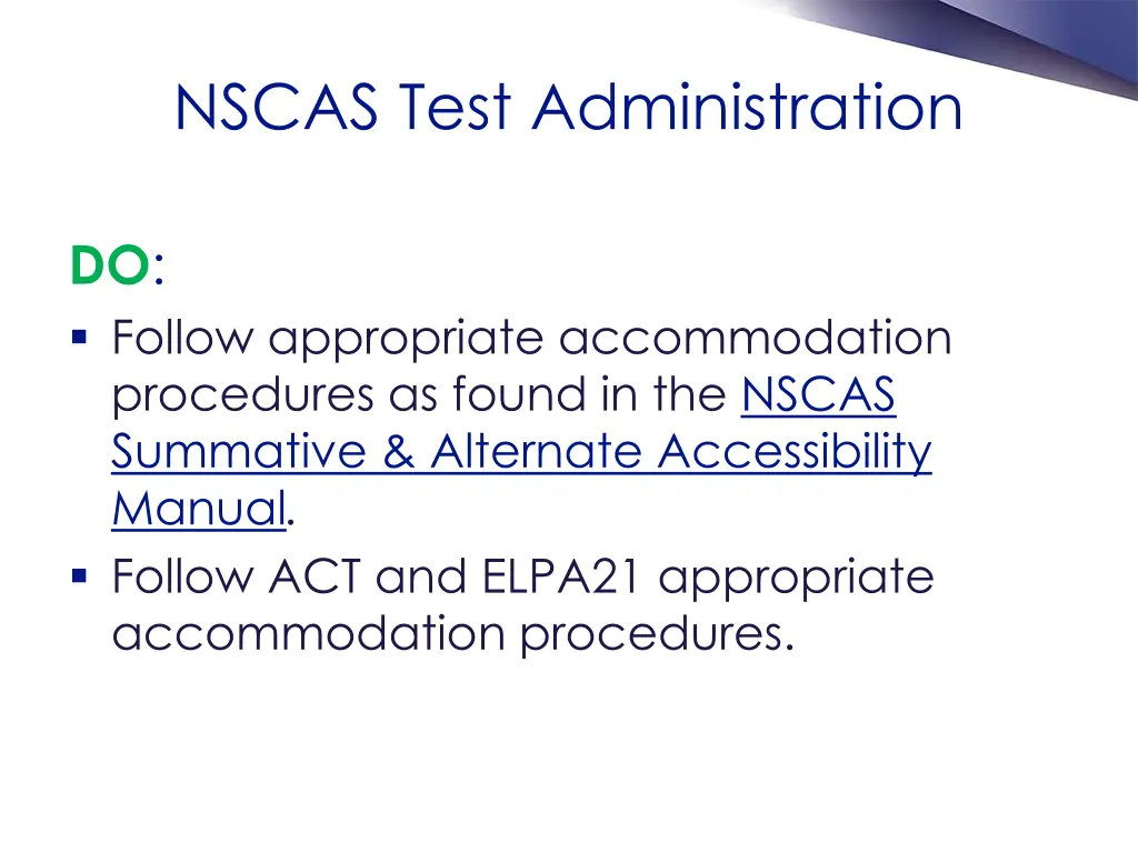 nscas test administration 3