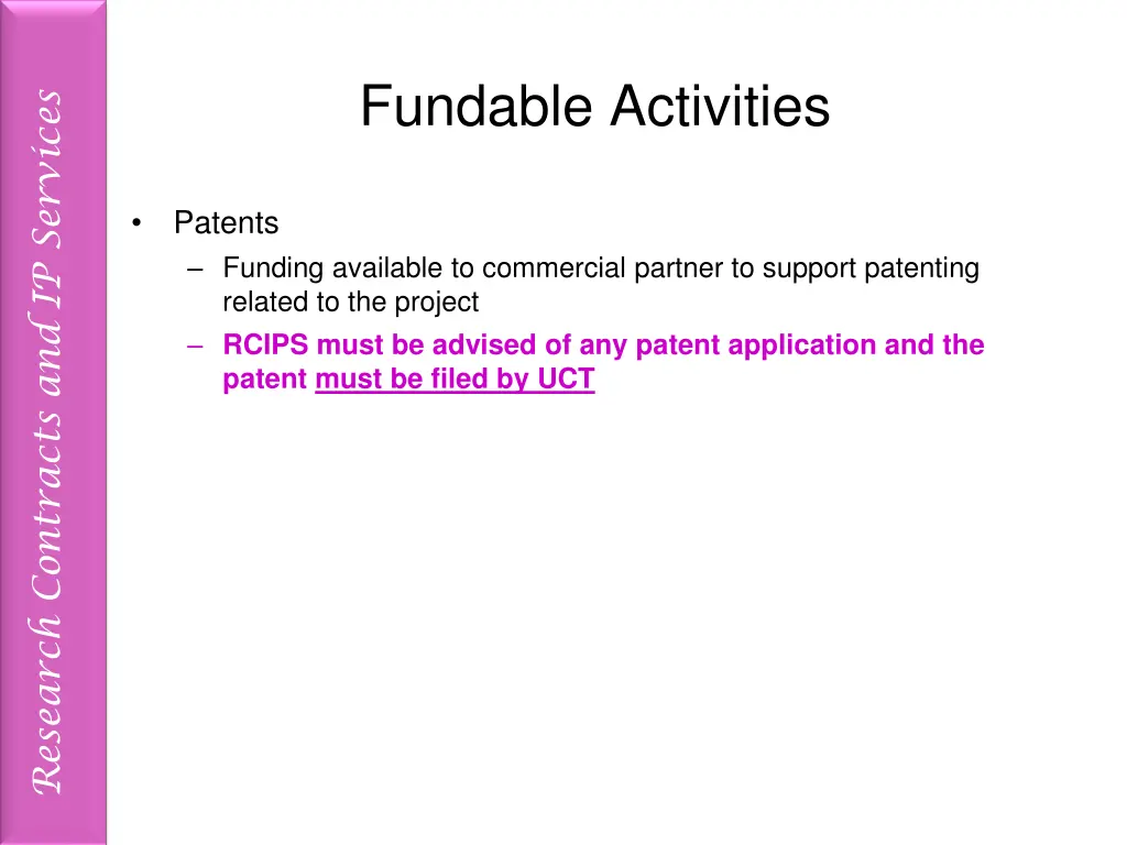 fundable activities 1