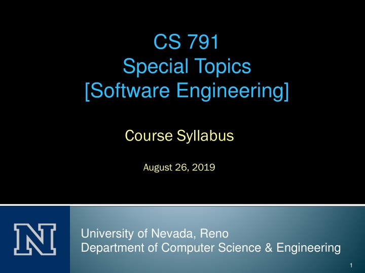 cs 791 special topics software engineering