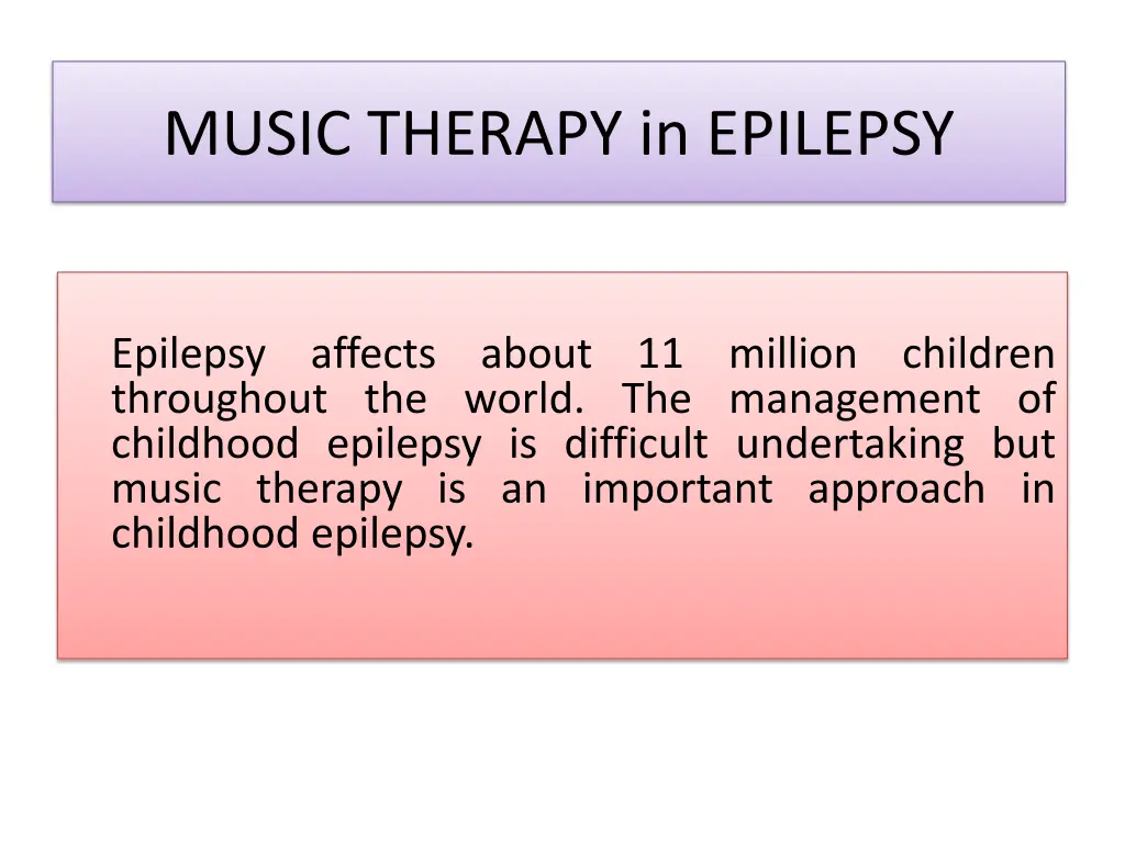 music therapy in epilepsy
