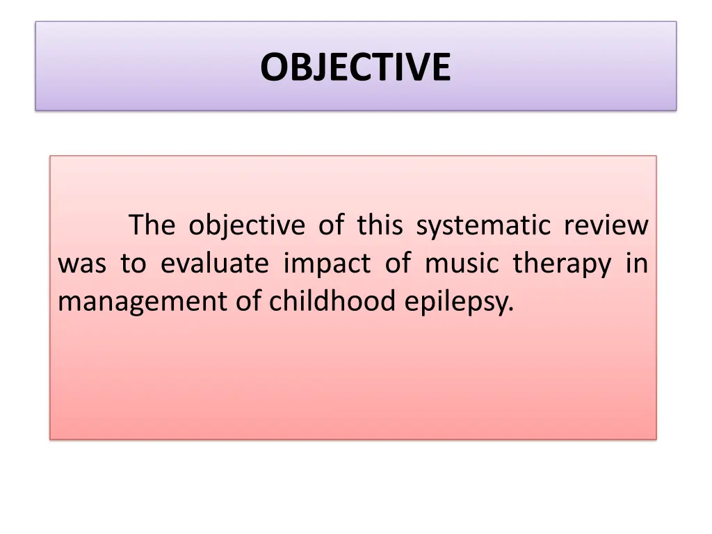 objective