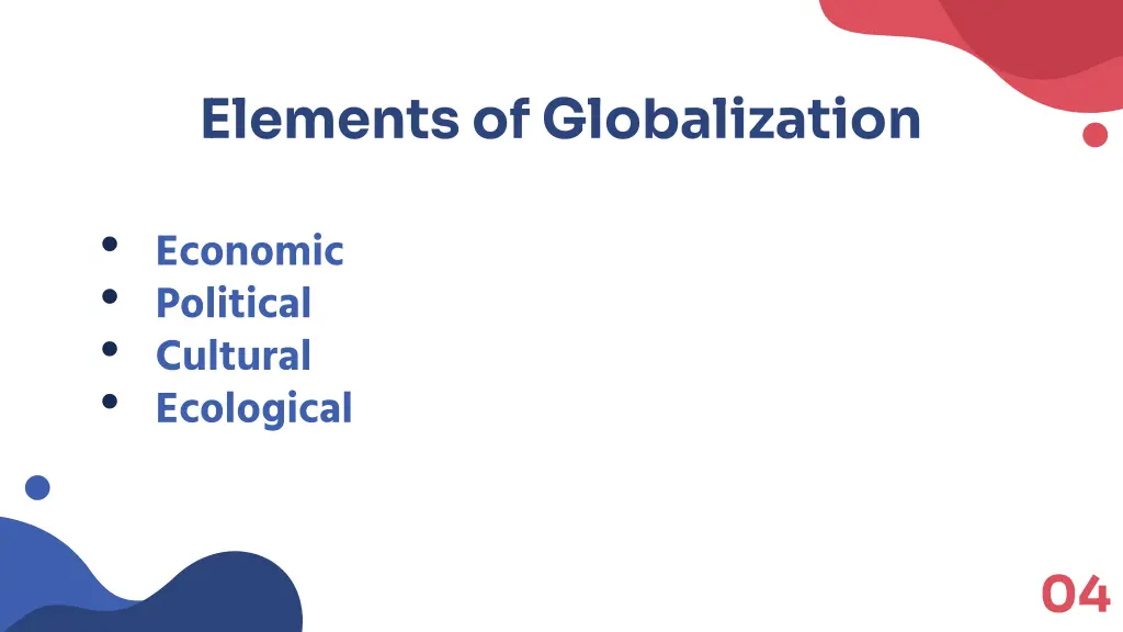 elements of globalization
