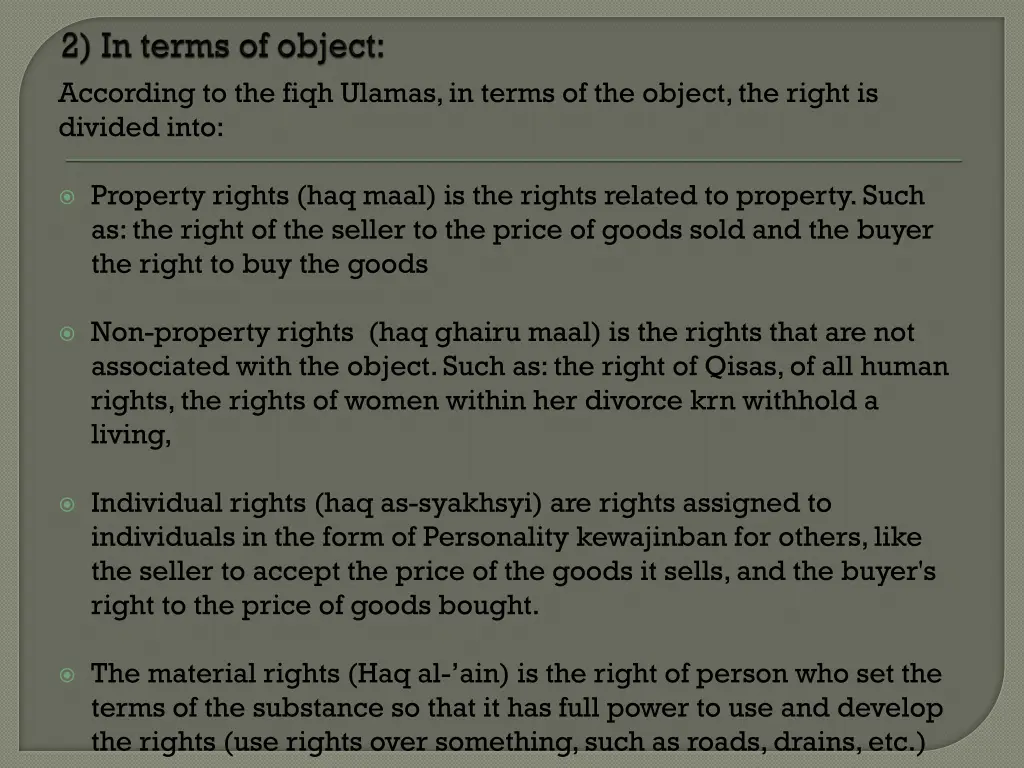 according to the fiqh ulamas in terms