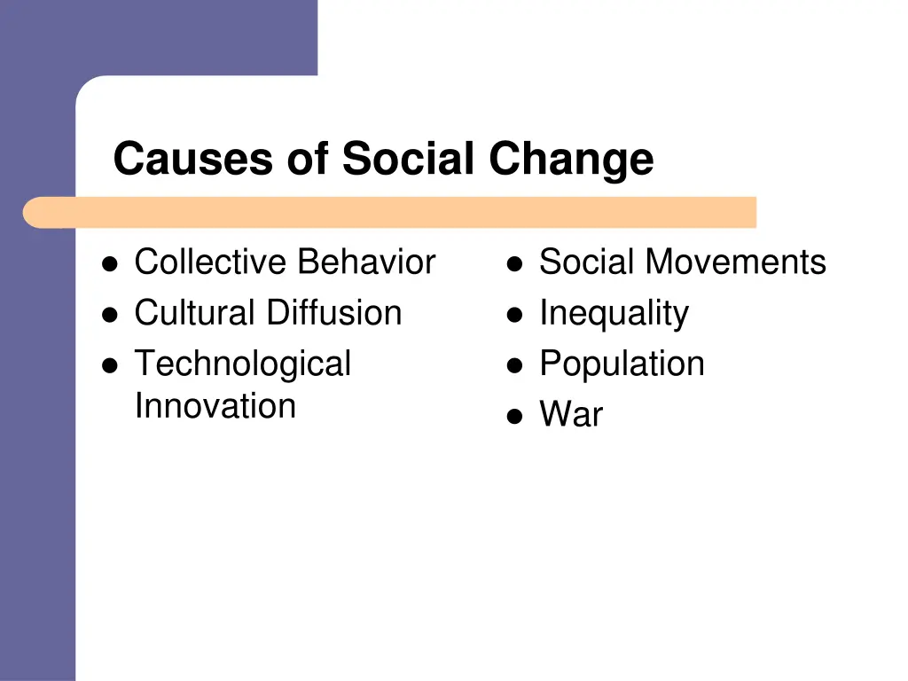causes of social change