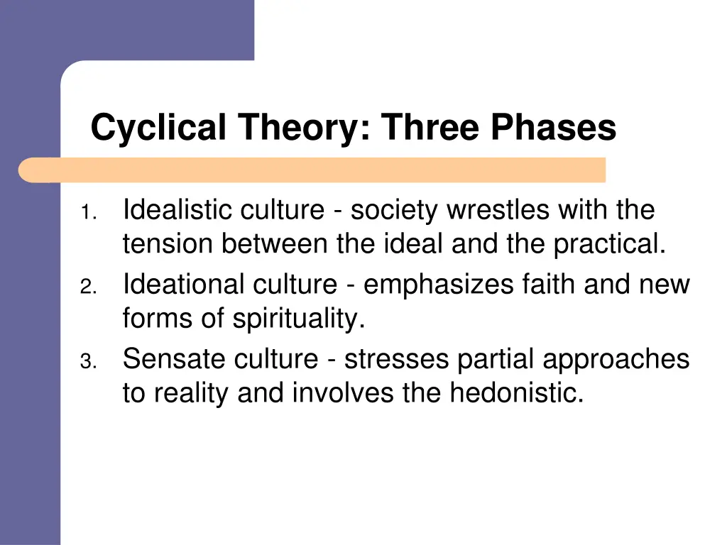 cyclical theory three phases