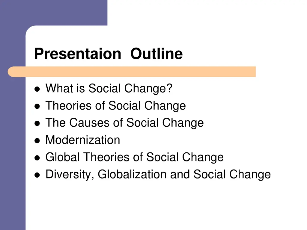 presentaion outline