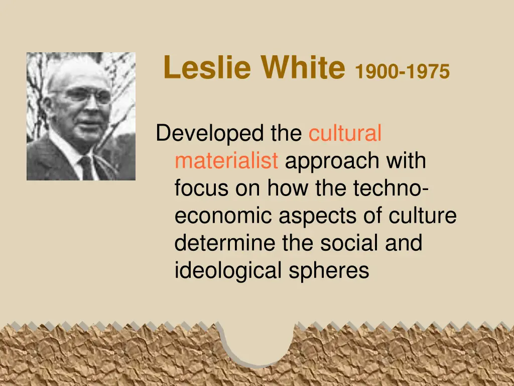 leslie white 1900 1975