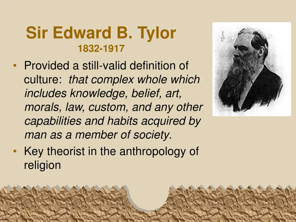 sir edward b tylor 1832 1917 provided a still