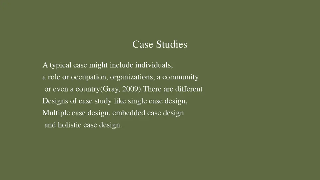 case studies