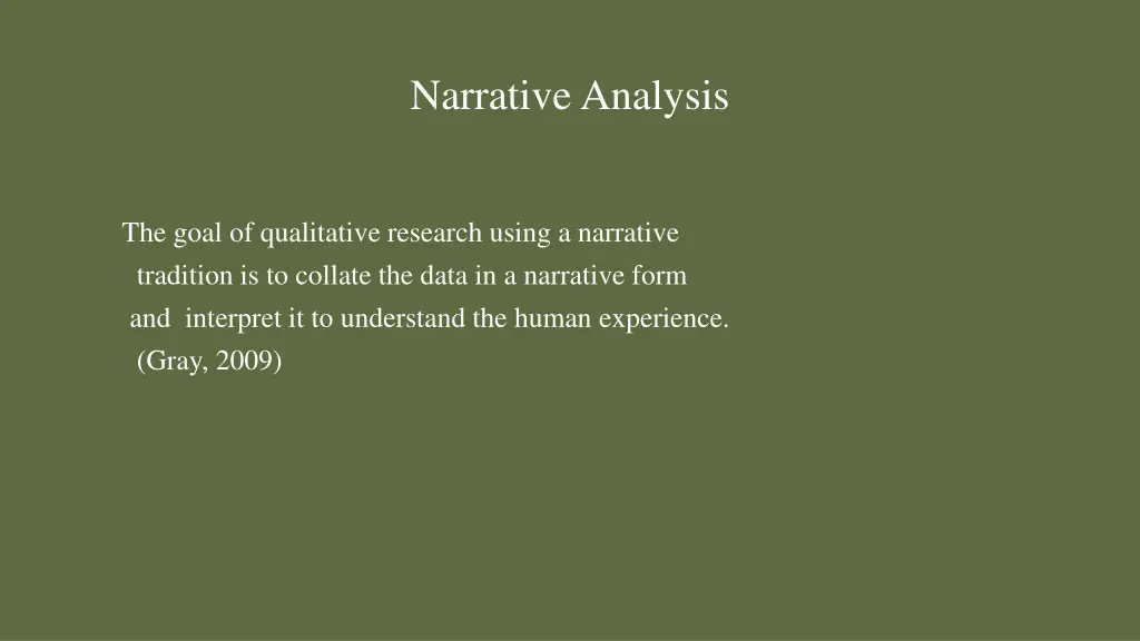 narrative analysis