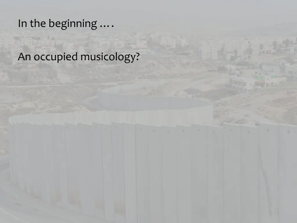 in the beginning