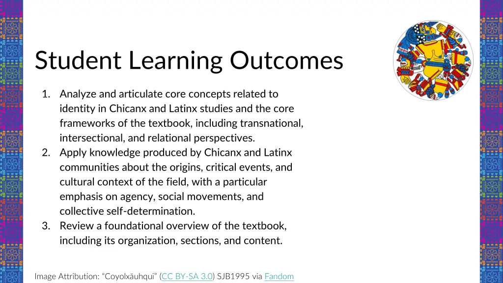 student learning outcomes