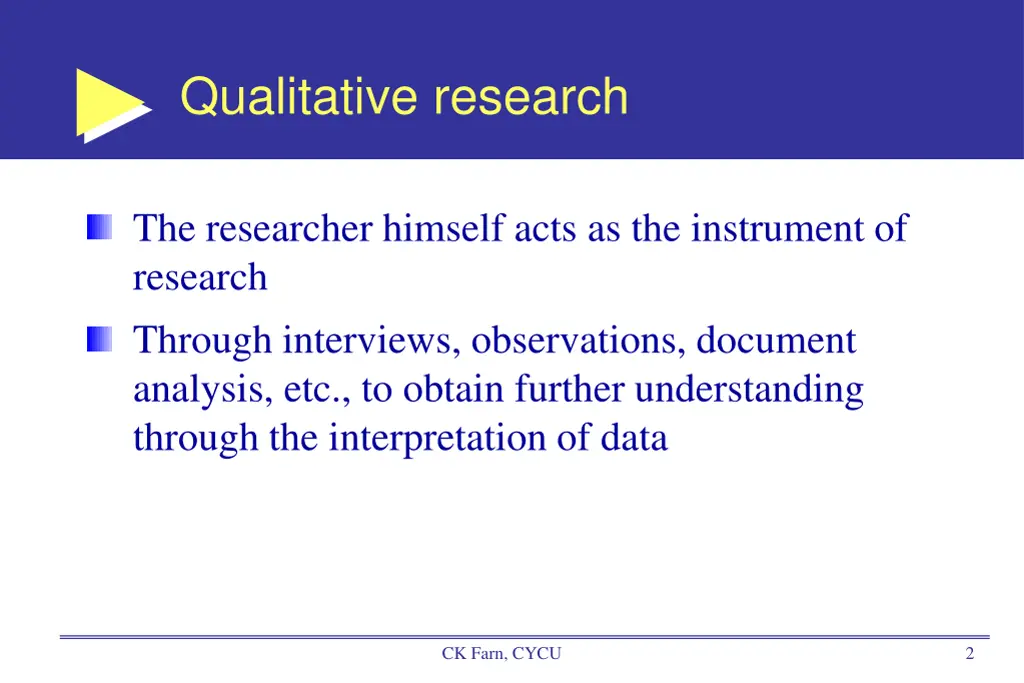 qualitative research