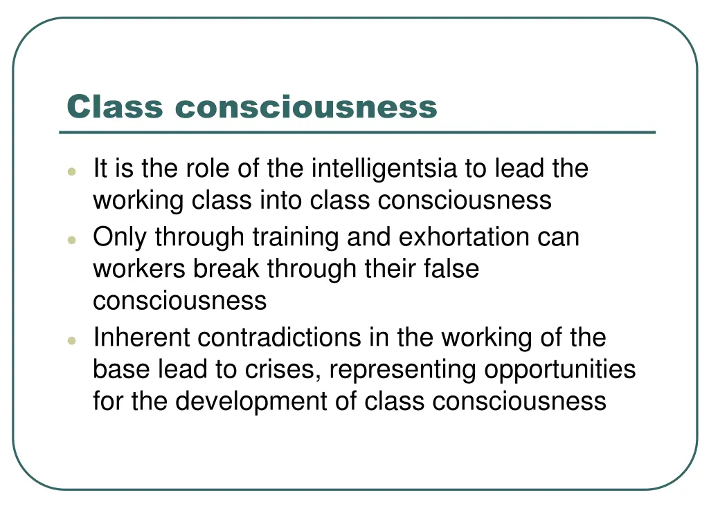 class consciousness
