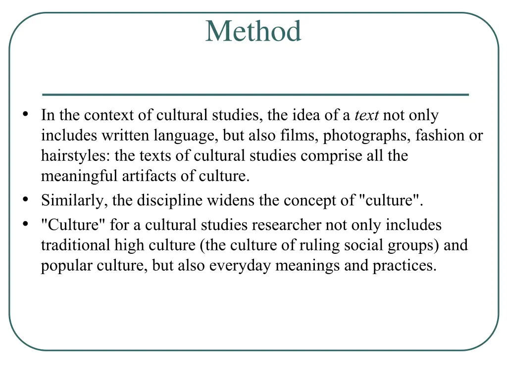 method