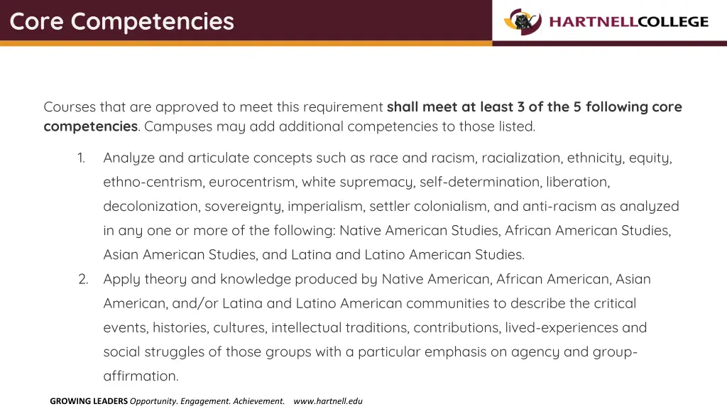 core competencies