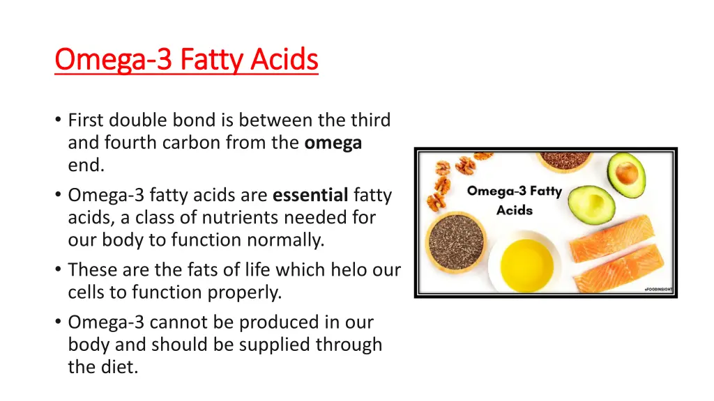 omega omega 3 fatty acids 3 fatty acids
