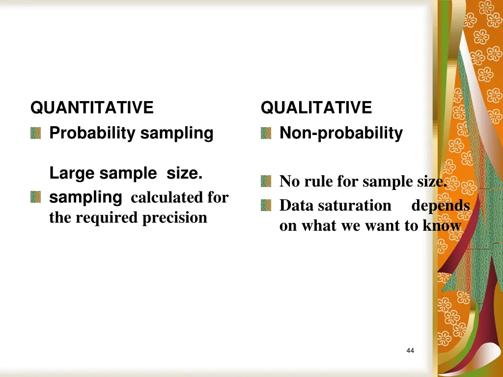 quantitative probability sampling large sample