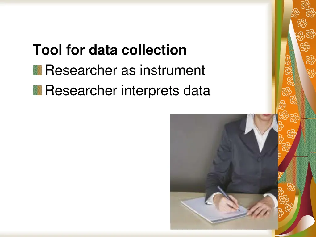 tool for data collection researcher as instrument