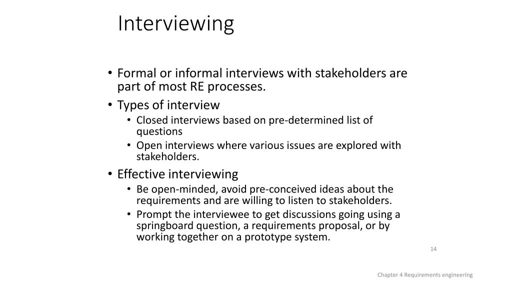 interviewing