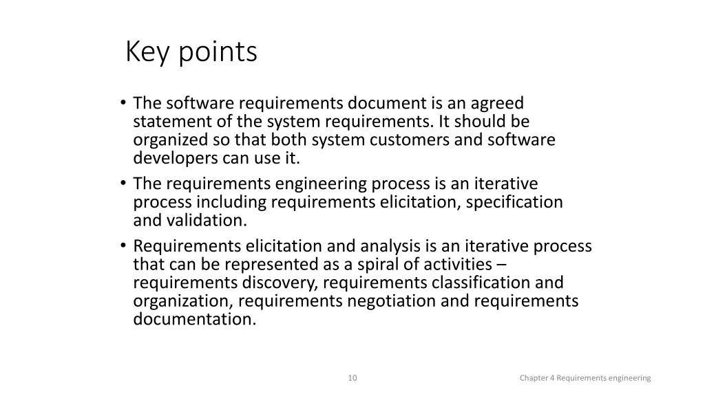 key points