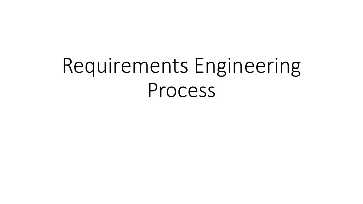requirements engineering process