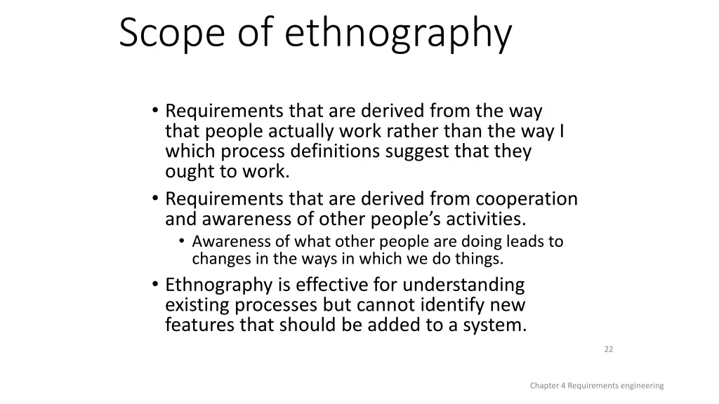 scope of ethnography