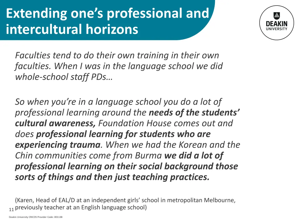 extending one s professional and intercultural