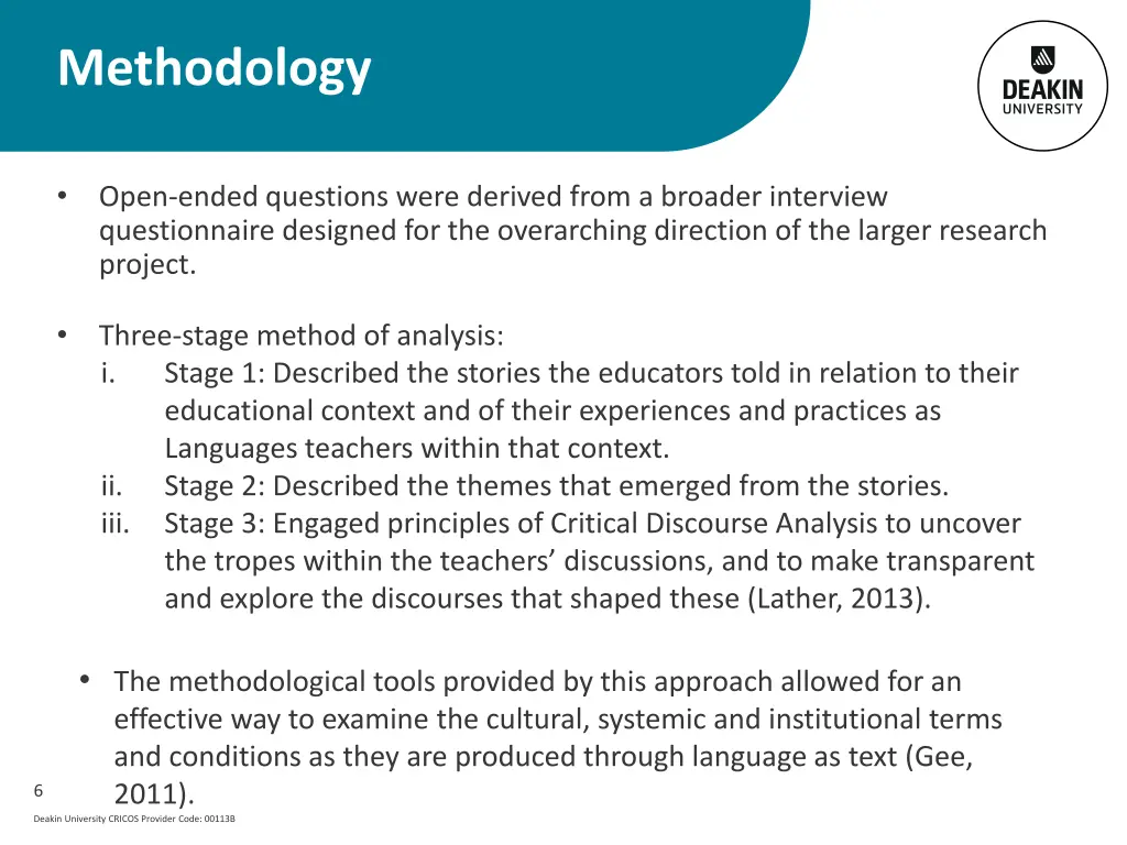 methodology