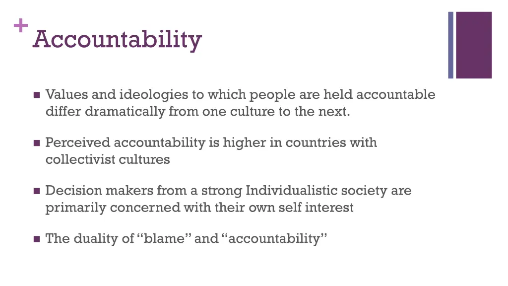 accountability